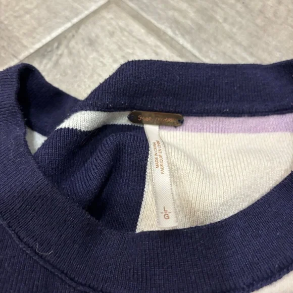 Free People Uptown Stripe Sweatshirt - Picture 3 of 7